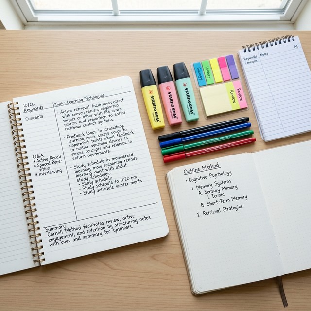 Effective Note-Taking Systems - Cornell and Outline Methods